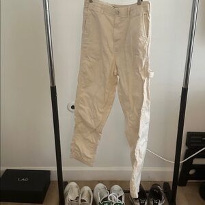 Zara Beige Cargo Pants